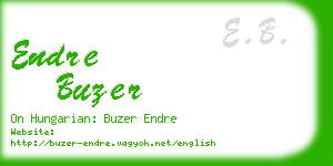 endre buzer business card